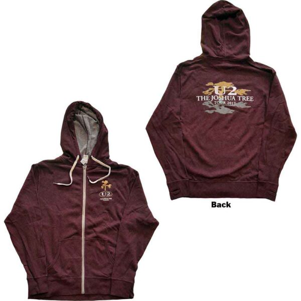 U2 Unisex Zipped Hoodie