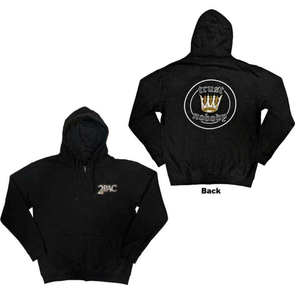 Tupac Unisex Zipped Hoodie