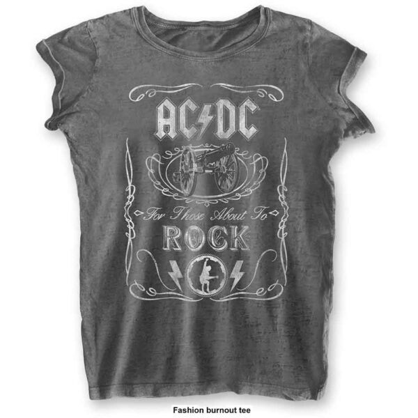 AC/DC Ladies Burnout T-Shirt