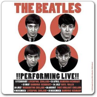 The Beatles Single Cork Coaster