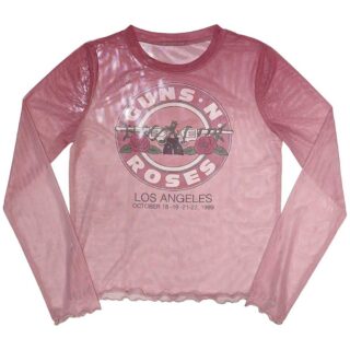 Guns N' Roses Ladies Long Sleeve Crop Top