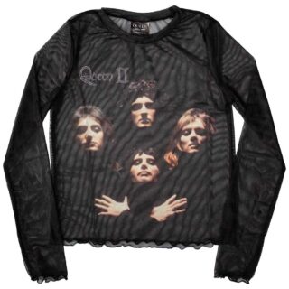 Queen Ladies Long Sleeve Crop Top