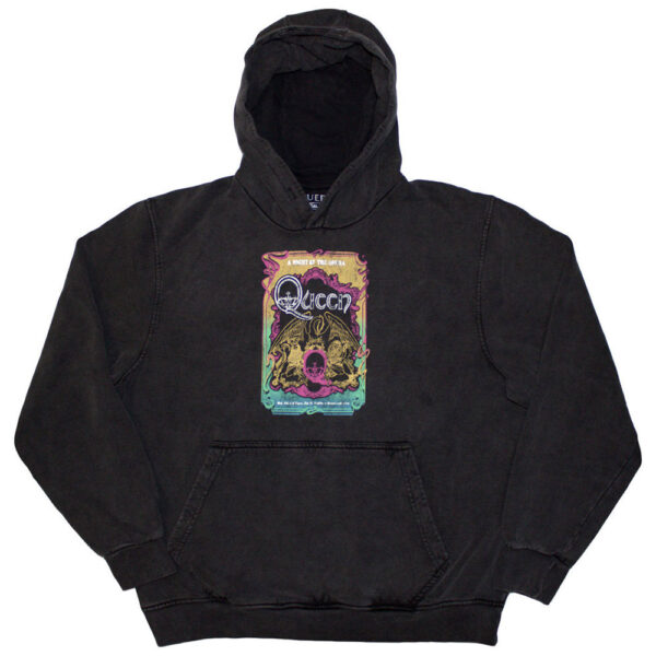 Queen Unisex Stone Wash Pullover Hoodie