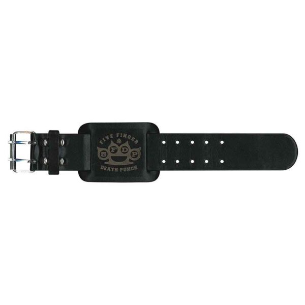 Five Finger Death Punch Leather Wrist Strap