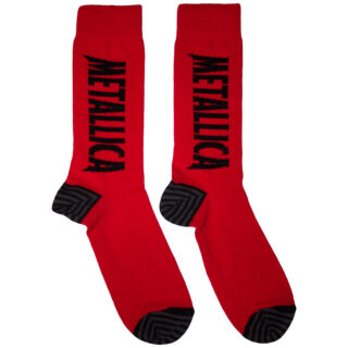 Red Metallica Unisex Socks RockNShop.ie Irish Rock Store