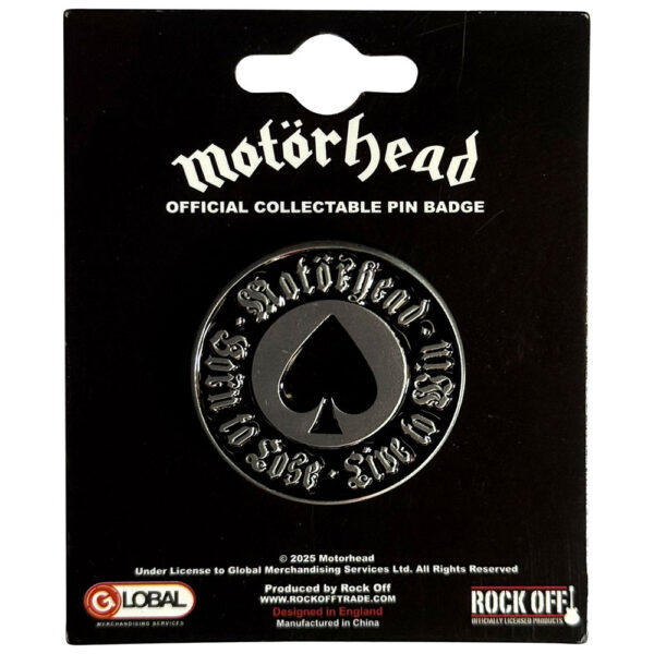 Motorhead Pin Badge