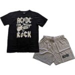 AC/DC Unisex Summer Pyjamas