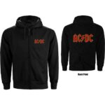 AC/DC Ladies Zipped Hoodie