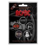 AC/DC Button Badge Pack