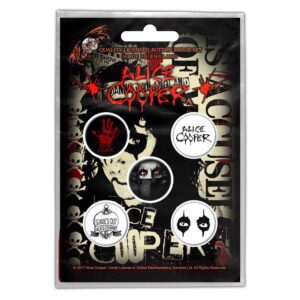 Alice Cooper Button Badge Pack