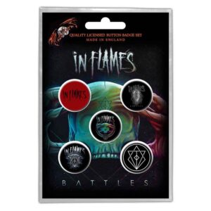 In Flames Button Badge Pack