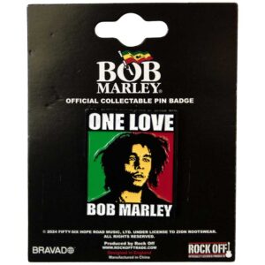 Bob Marley Pin Badge