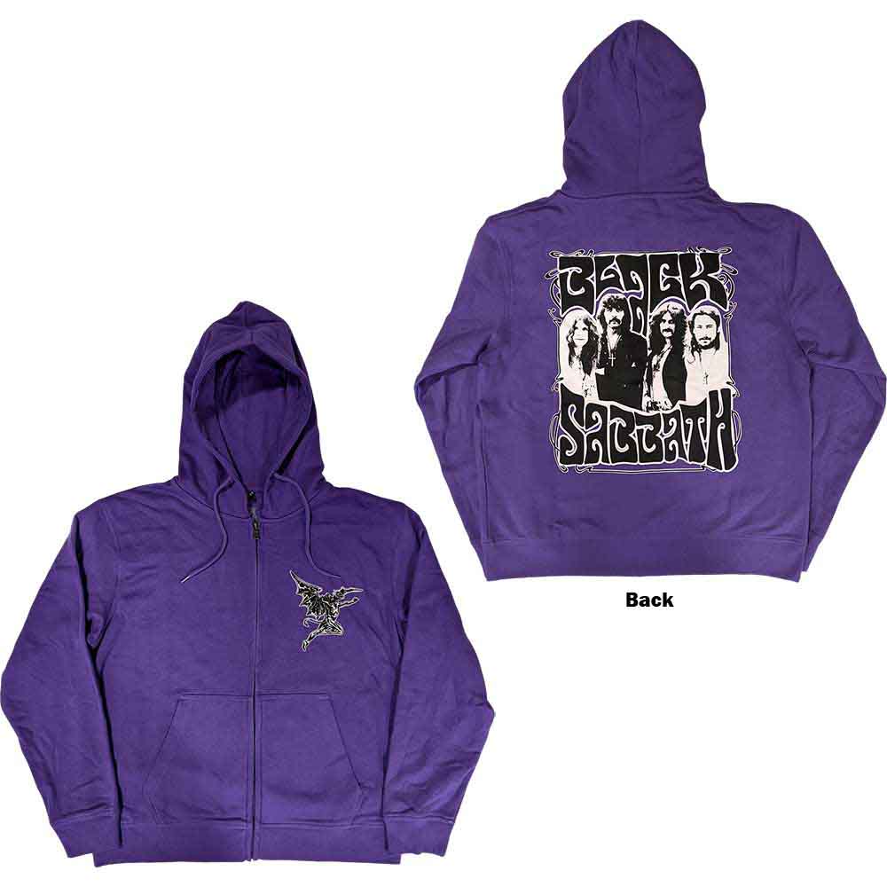 Black Sabbath Unisex Zipped Hoodie