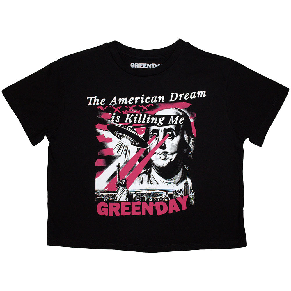 Green Day Ladies Crop Top