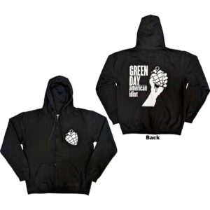 Green Day Unisex Zipped Hoodie