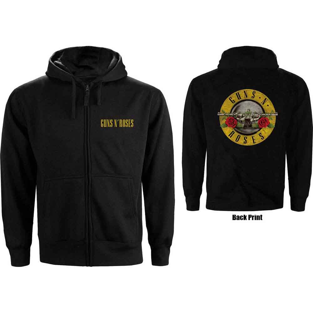 Guns N' Roses Unisex Zipped Hoodie