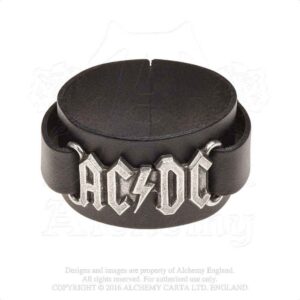 AC/DC Leather Wrist Strap