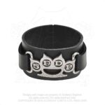 Five Finger Death Punch Leather Wrist Strap
