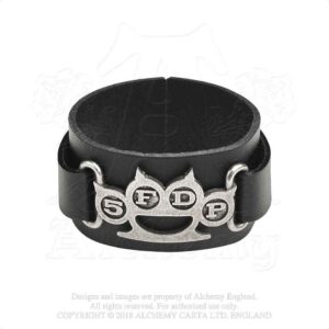 Five Finger Death Punch Leather Wrist Strap