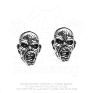 Iron Maiden Stud Earrings