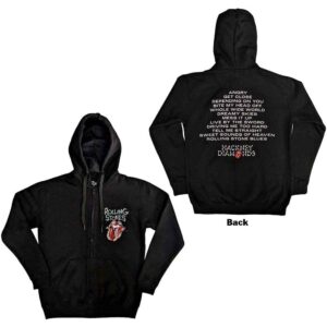 The Rolling Stones Unisex Zipped Hoodie