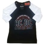 AC/DC Ladies Raglan T-Shirt