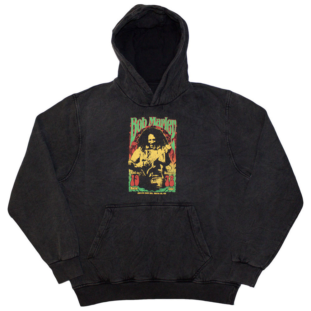 Bob Marley Unisex Stone Wash Pullover Hoodie