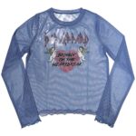 Def Leppard Ladies Long Sleeve Crop Top