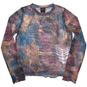 Grateful Dead Ladies Long Sleeve Crop Top