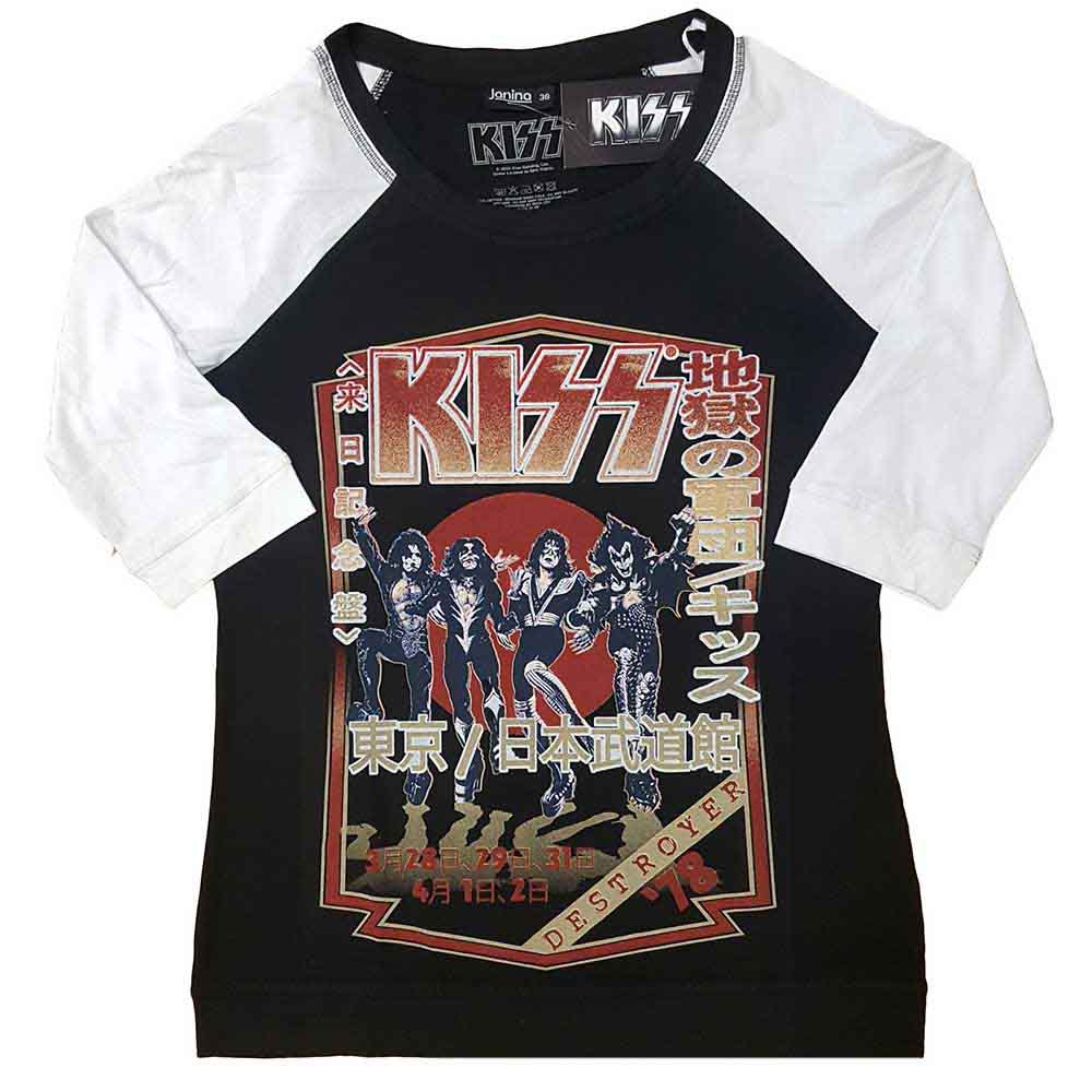 KISS Ladies Raglan T-Shirt