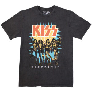 KISS Unisex Stone Wash T-Shirt