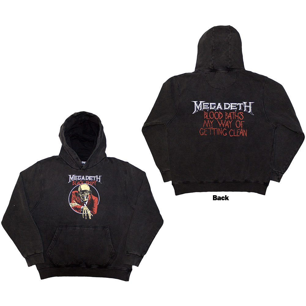 Megadeth Unisex Stone Wash Pullover Hoodie