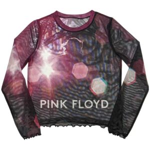 Pink Floyd Ladies Long Sleeve Crop Top
