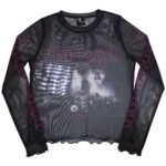 Pink Floyd Ladies Long Sleeve Crop Top