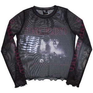 Pink Floyd Ladies Long Sleeve Crop Top