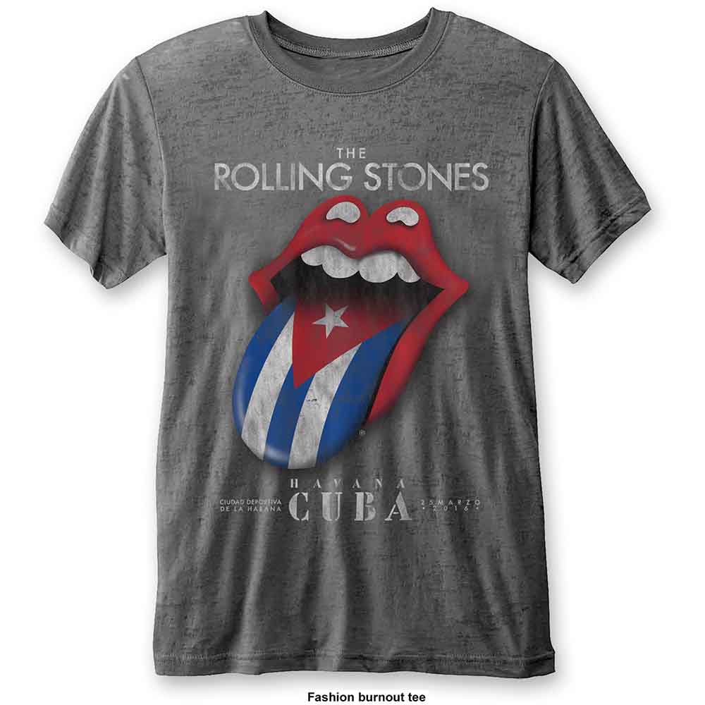 The Rolling Stones Unisex Burnout T-Shirt