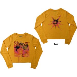 Slipknot Ladies Long Sleeve Crop Top