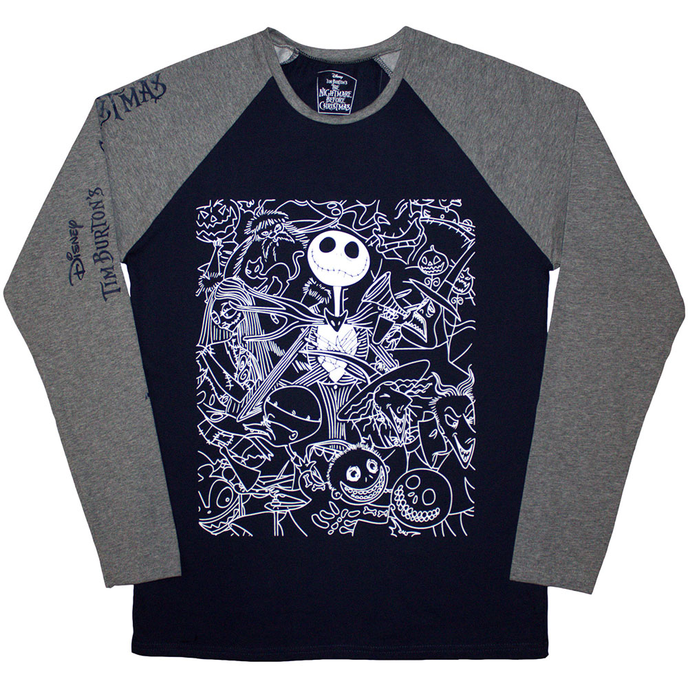 The Nightmare Before Christmas Unisex Raglan T-Shirt