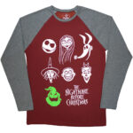 The Nightmare Before Christmas Unisex Raglan T-Shirt
