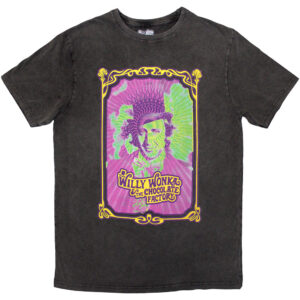 Willy Wonka Unisex Stone Wash T-Shirt